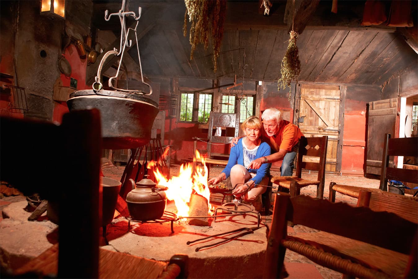Heide Museum Dat ole Huus Wilsede am Wanderweg Heidschnuckenweg