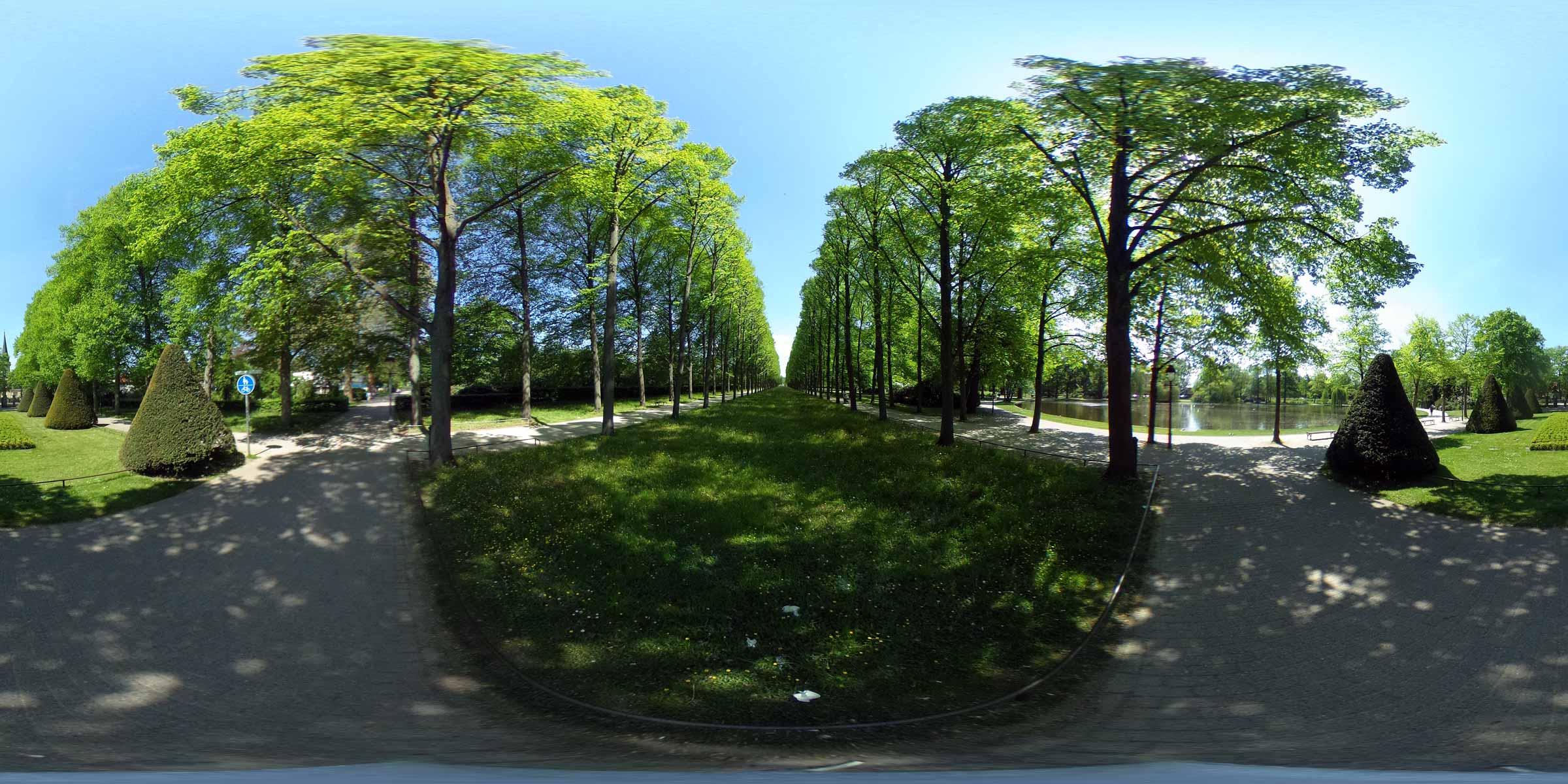 360 Grad Ansicht Französischer Garten Celle