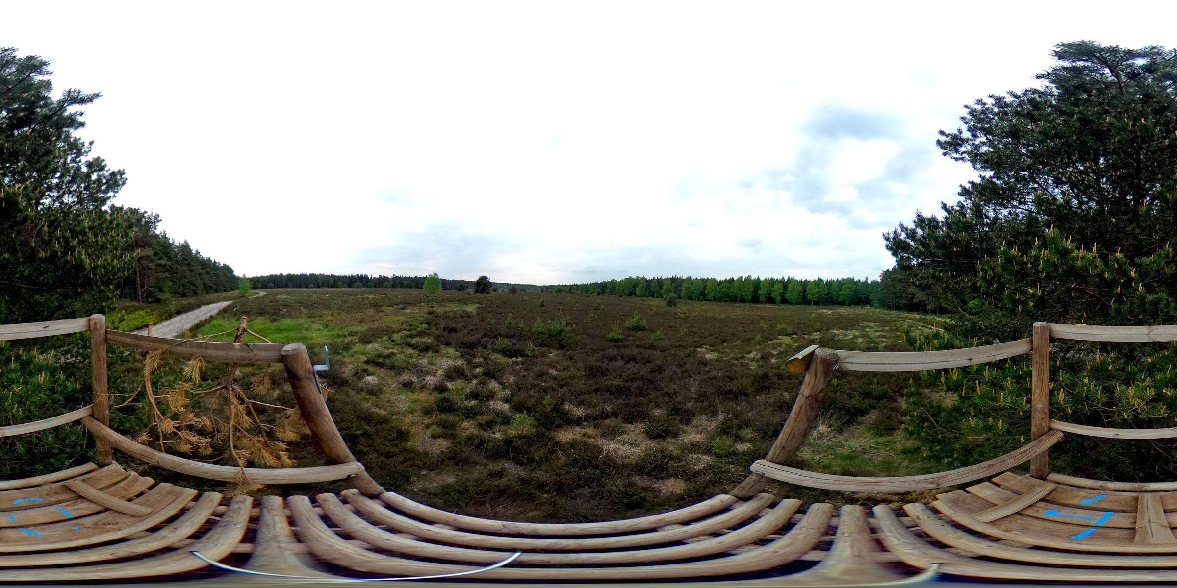 360 Grad Ansicht ins Naturschutzgebiet von einem H