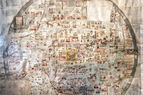 Die größte Weltkarte des Mittelalters im Kloster Ebstorf
