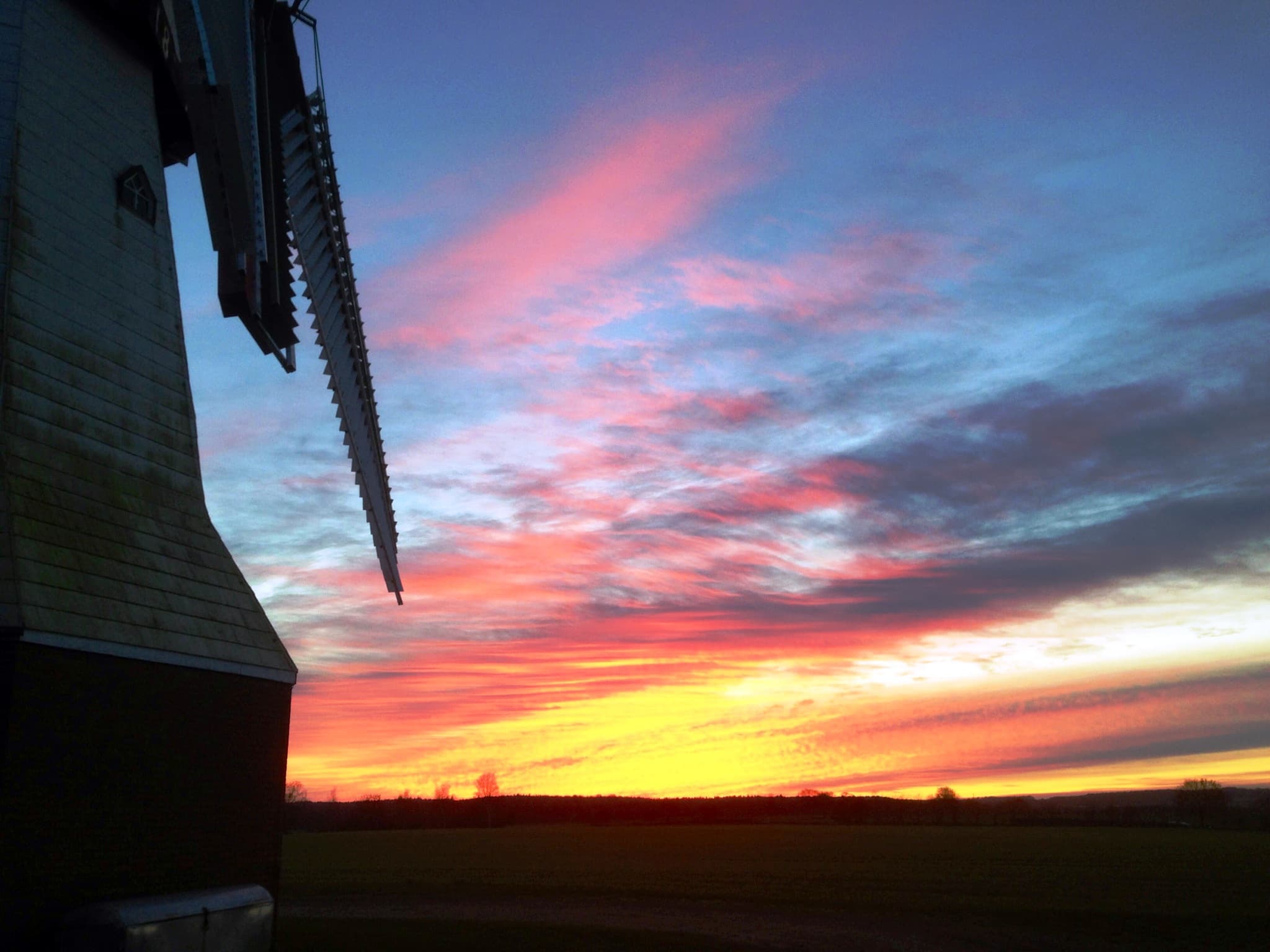 Blick auf den Sonnenuntergang 