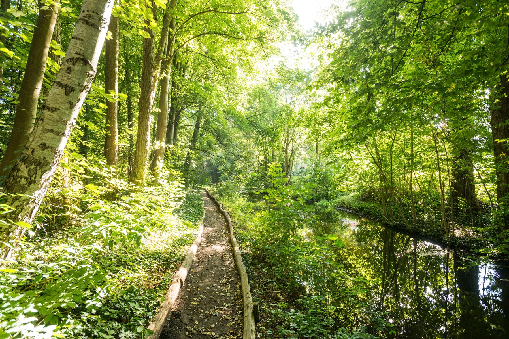 vierhundert wasser barfuss pfad bad bodenteich
