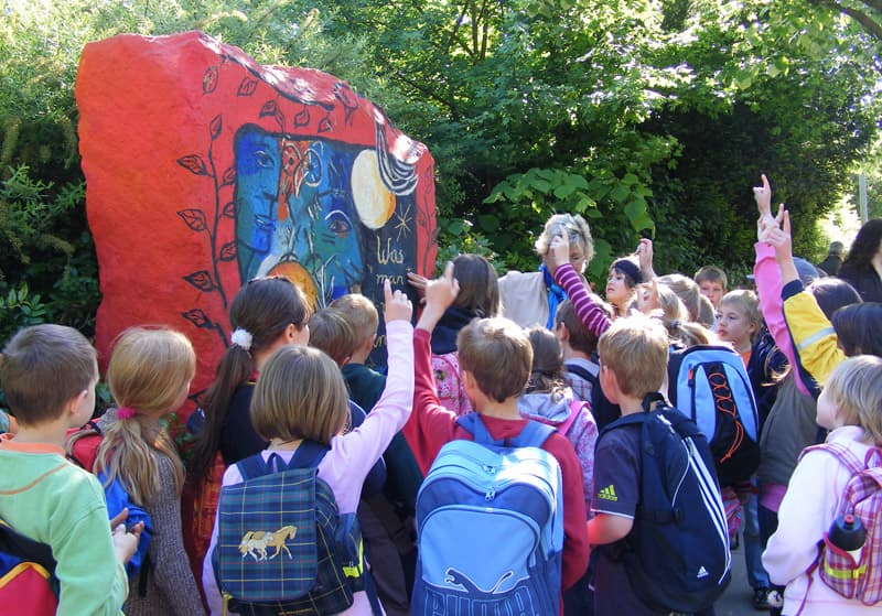 Weg der Steine für Kinder