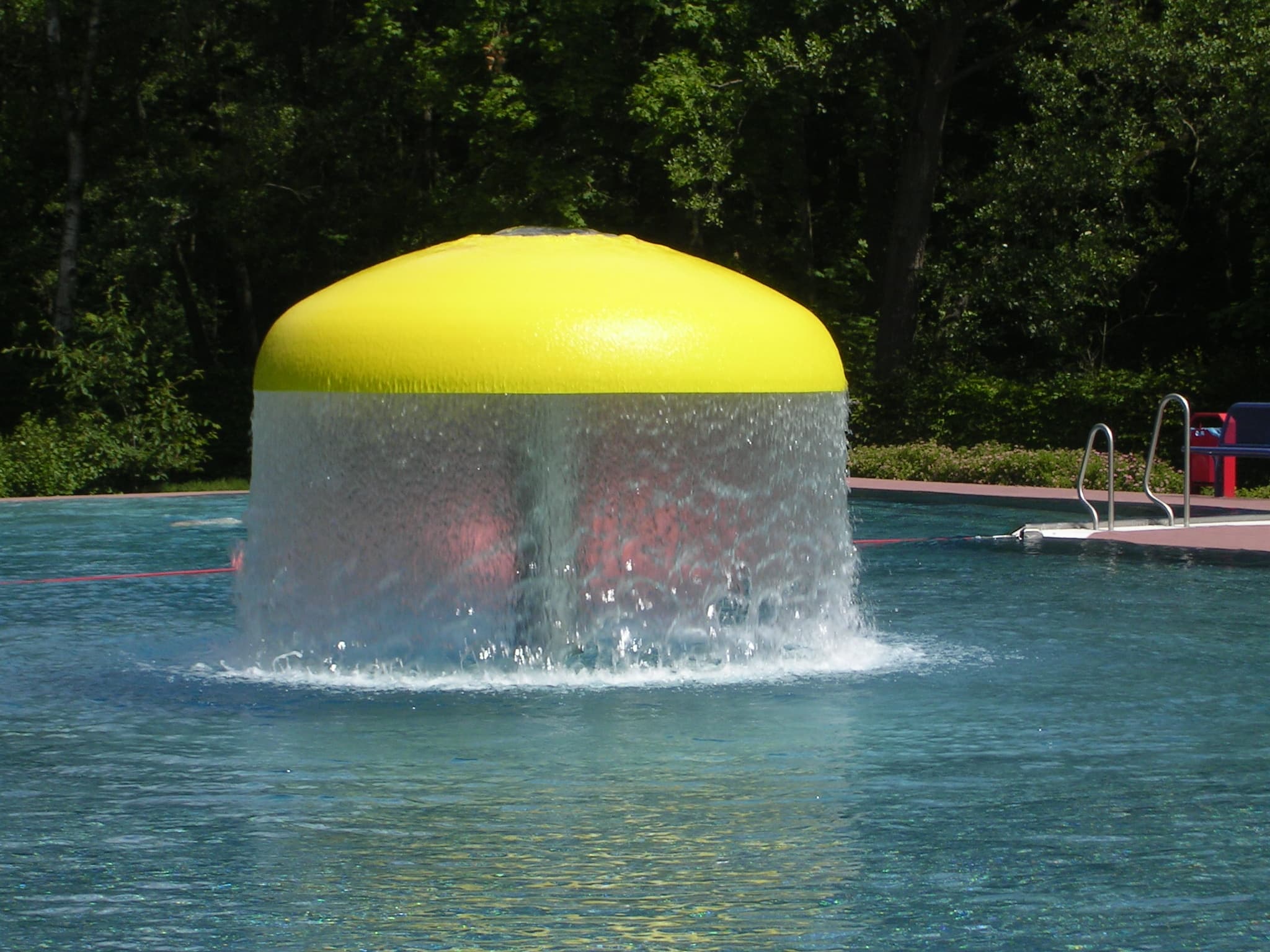 Wasserpilz im Lieth-Freibad in Bad Fallingbostel