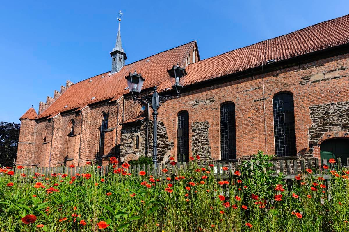 Die Seitenansicht vom Kloster in Wienhausen