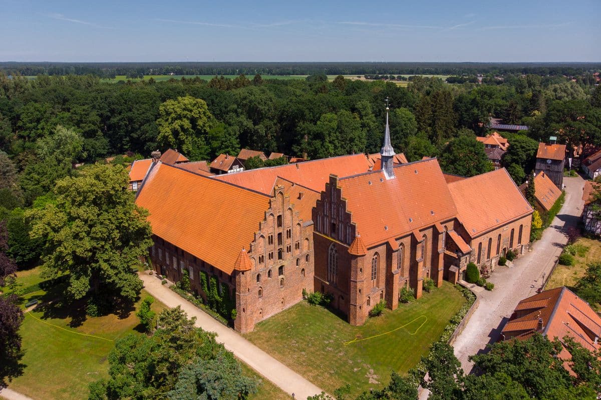 Das Kloster Wienhausen von oben