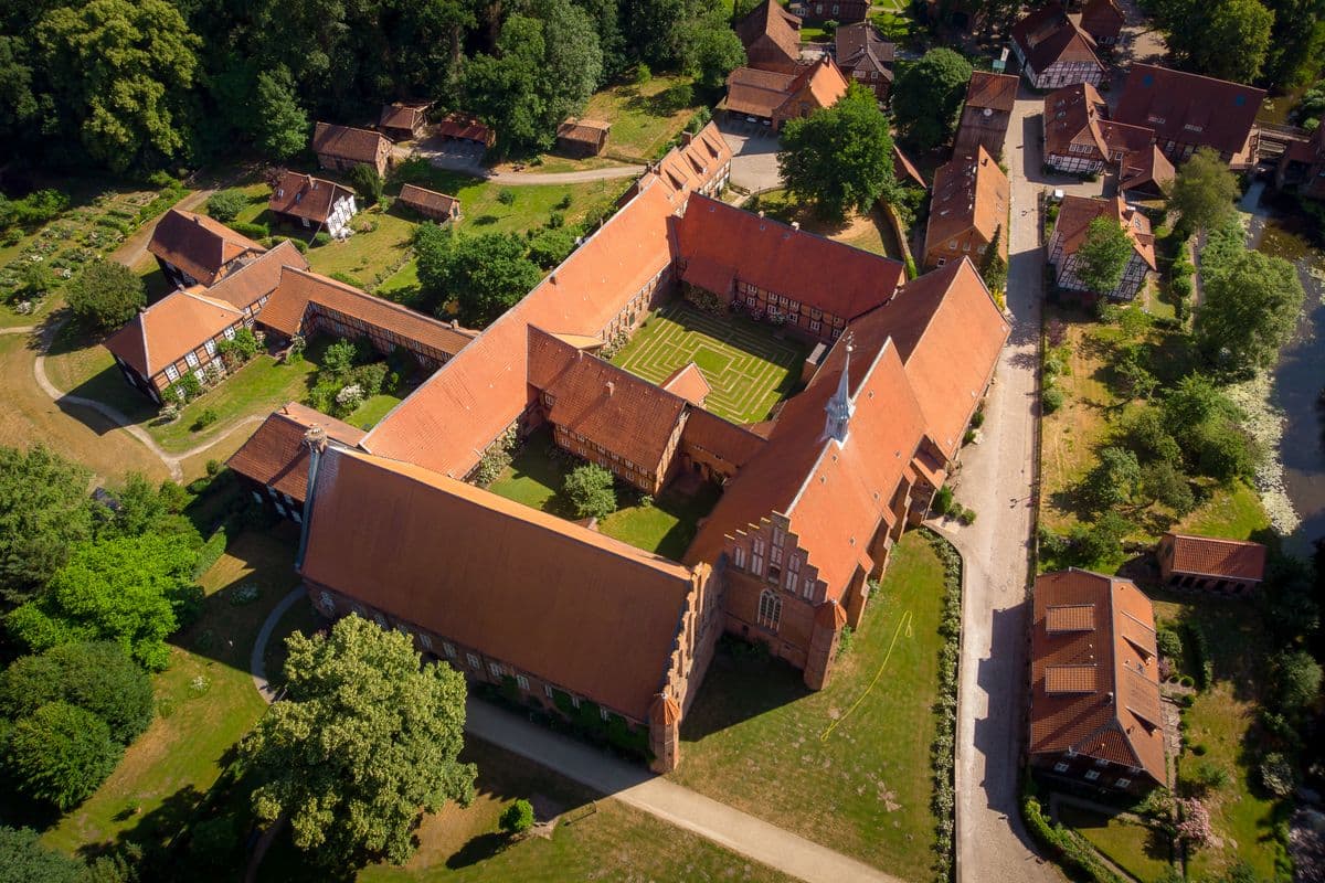 Kloster Wienhausen von oben