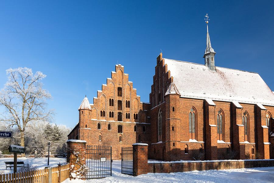 Das Kloster in Wienhausen im Schnee