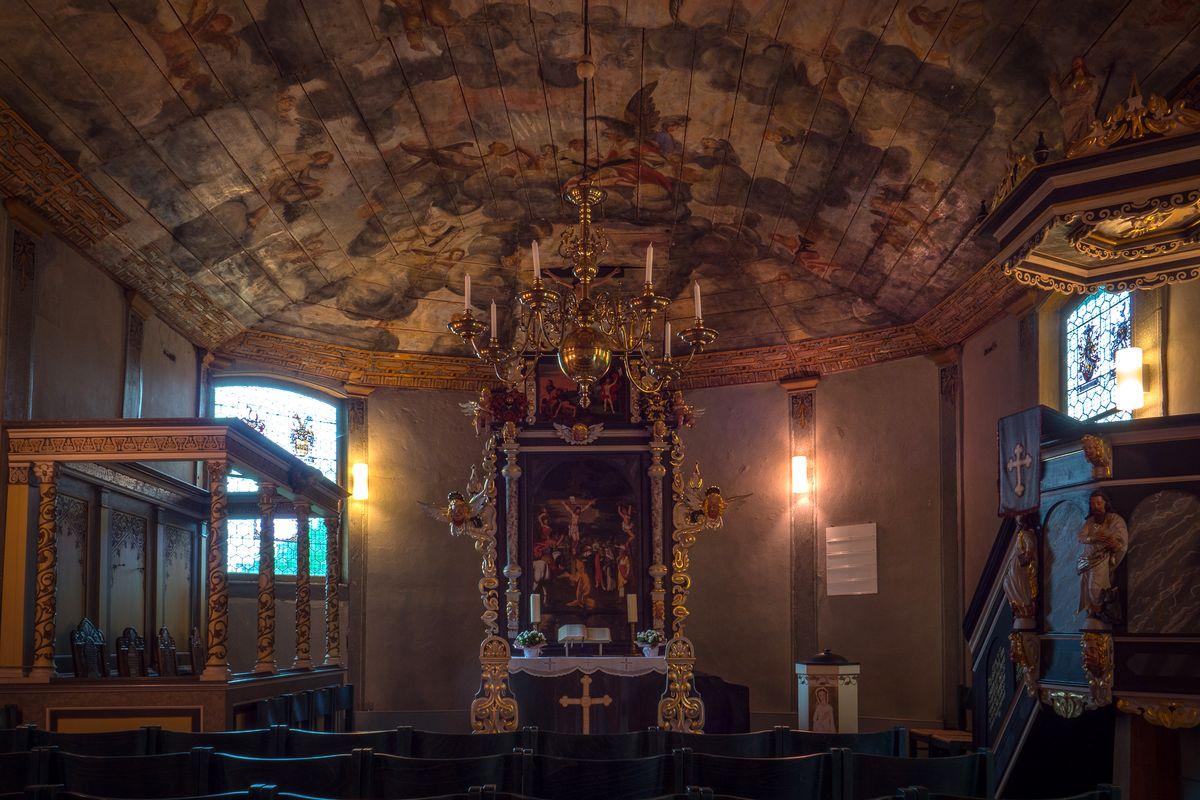 Der Innenraum der Maria Magdalenen Kapelle Oppershausen