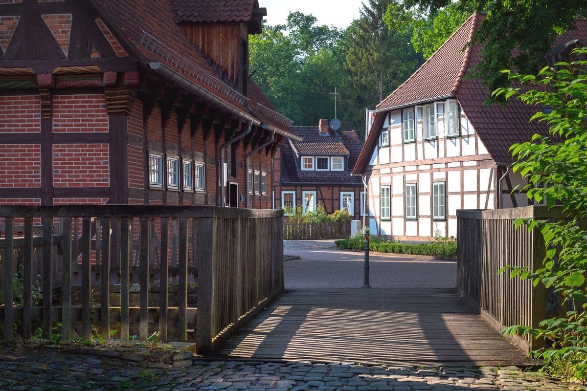 Brücke in Richtung Kulturhaus Wienhausen