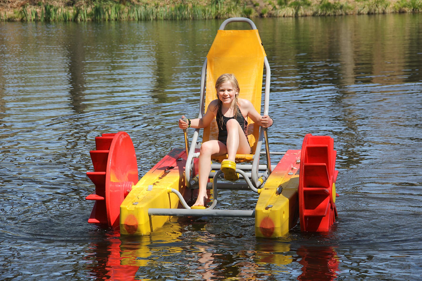 Wasserfahrrad im Strandbad Dorfmark