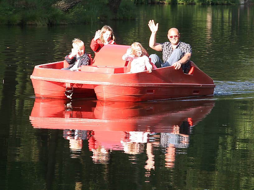 Tretboot am Strandbad Dorfmark