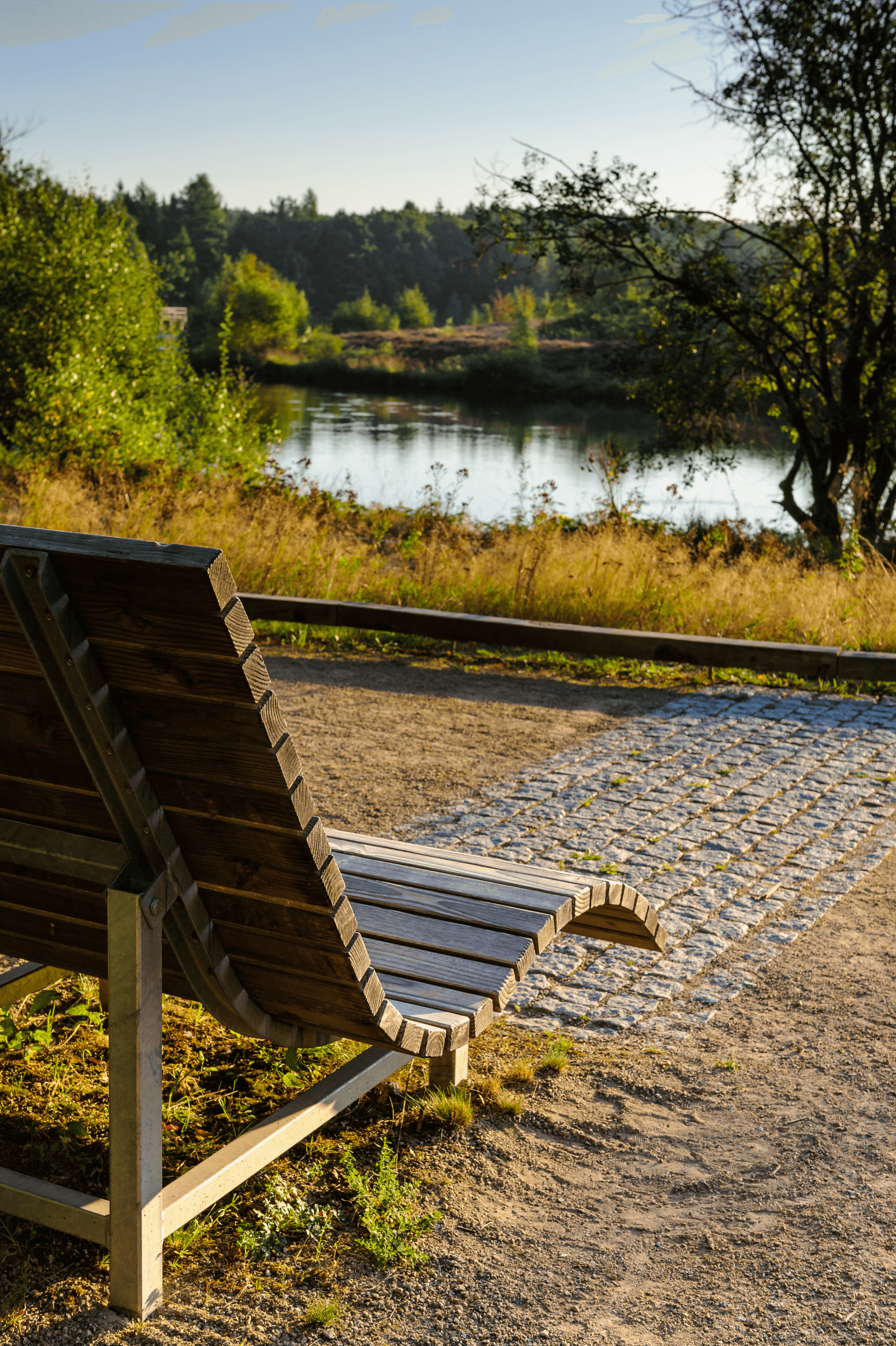 Entspannen auf dem Waldsofa am Angelbecksteich bei Hermannsburg