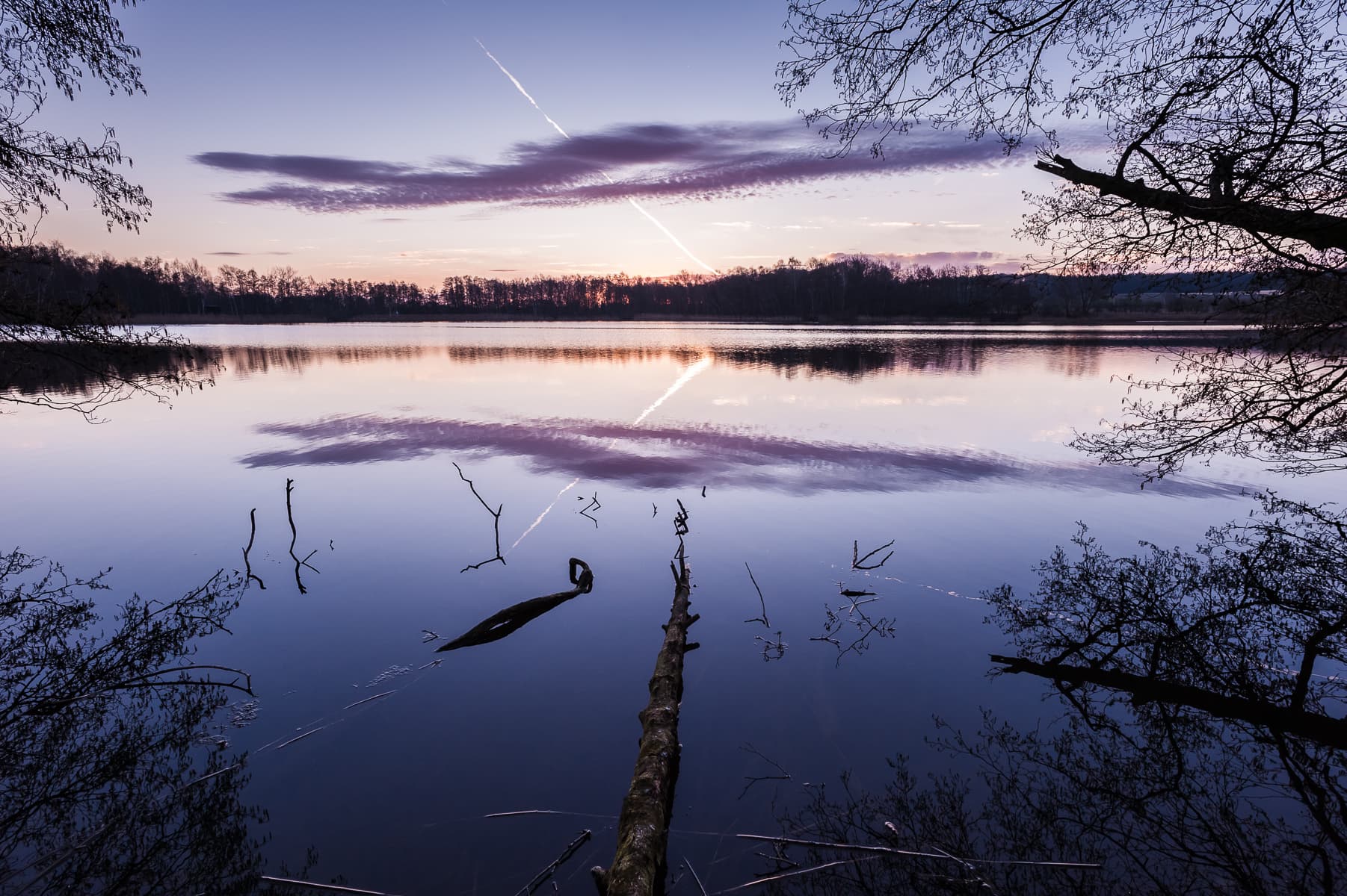 Romantische Abendstimmung am Jastorfer See