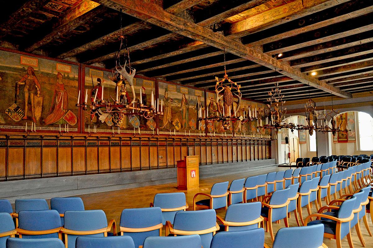 Der imposante Fürstensaal des Rathauses Lüneburg