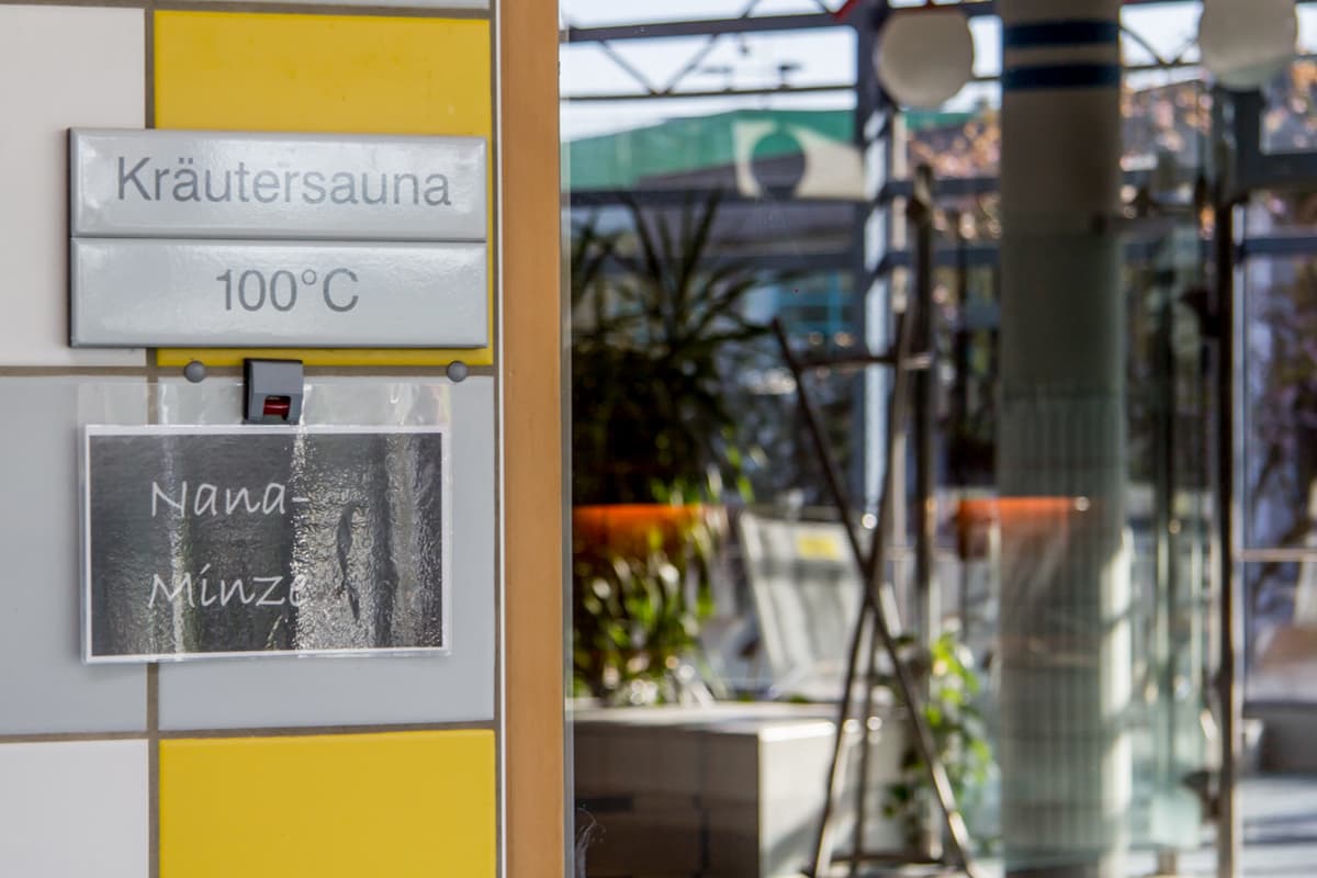 die beliebte Kräutersauna in der Therme in Bad Bevensen