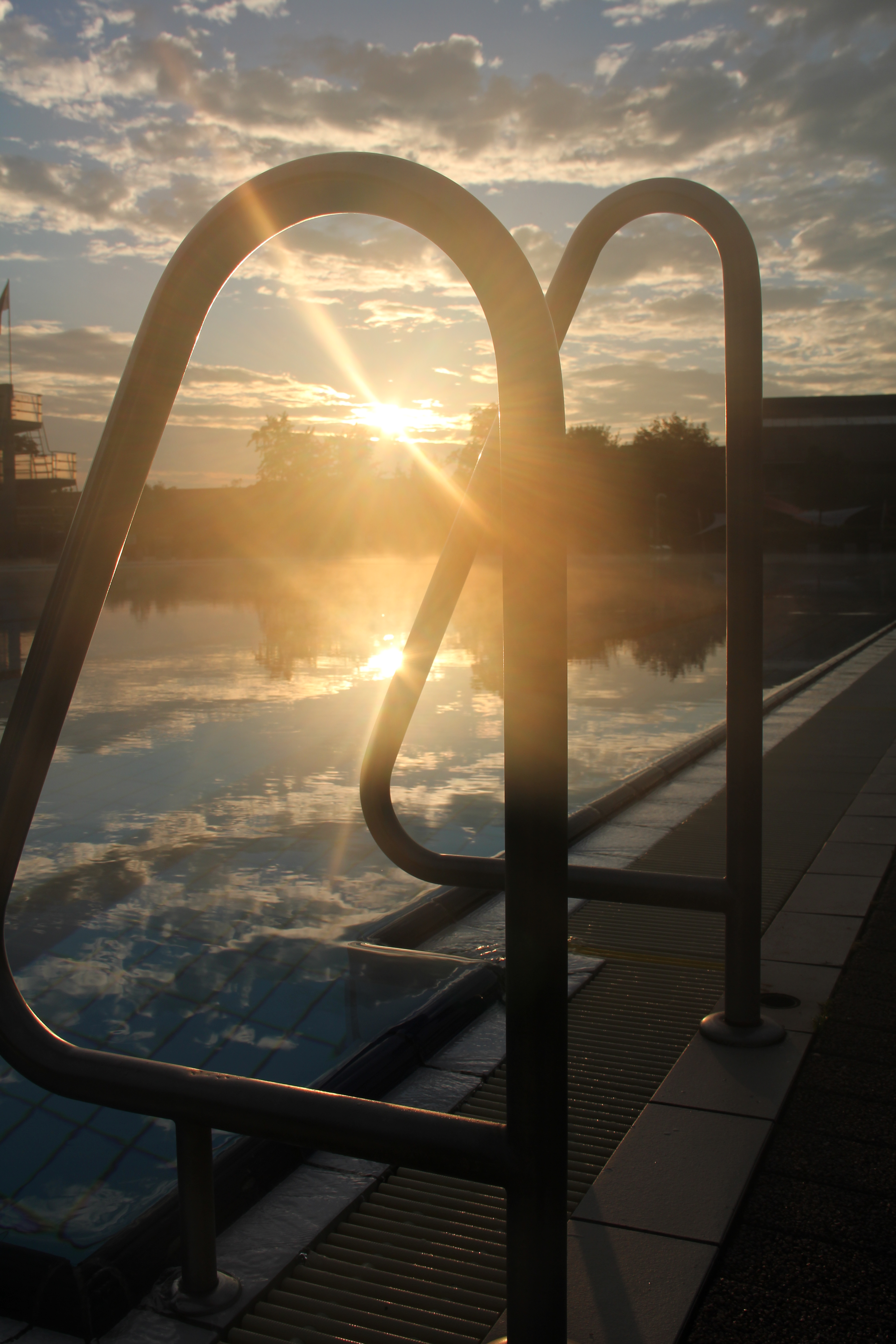 Freibad Adendorf am Morgen