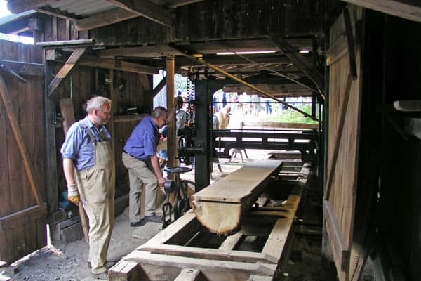 Sägerei im Museumsdorf Hösseringen