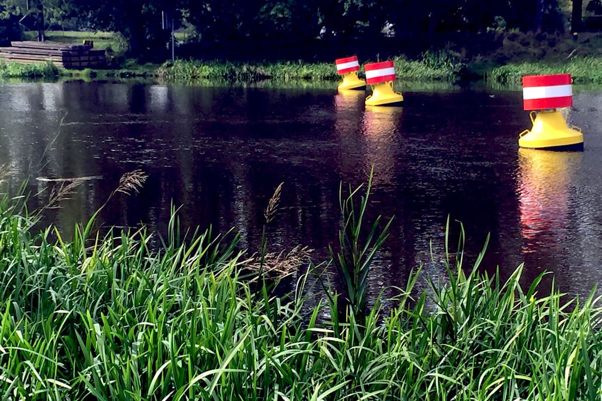 Bei der Schleuse an der Aller in Oldau
