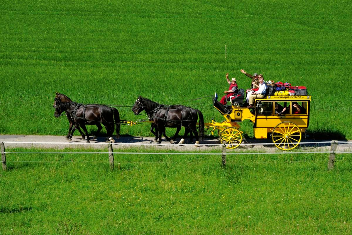 bequemes Reisen mit der Europa-Kutsche