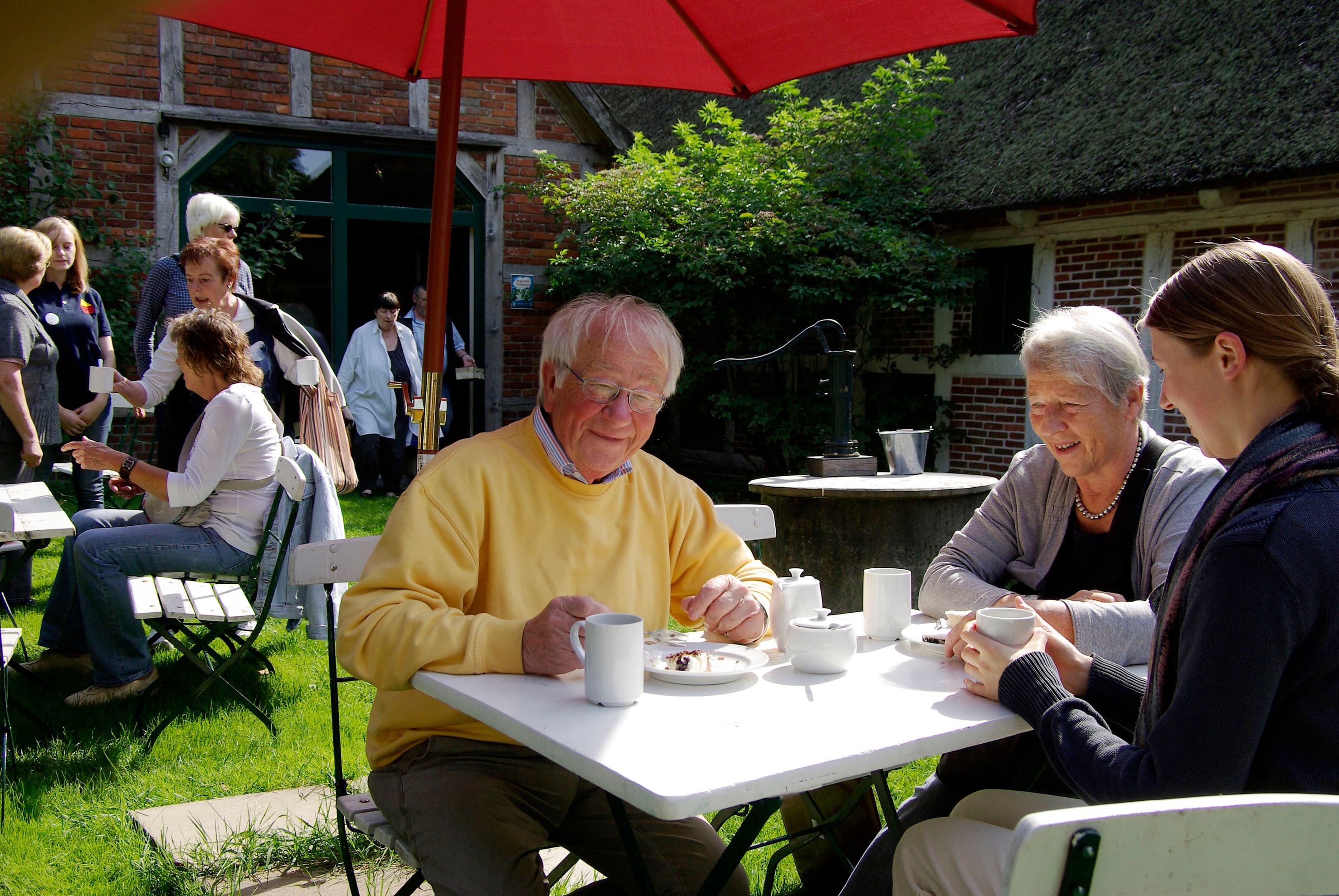 Der Kaffeegarten auf dem Museumsbauernhof in Wenne