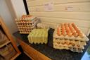 frische Eier im Hofladen Dornhoff