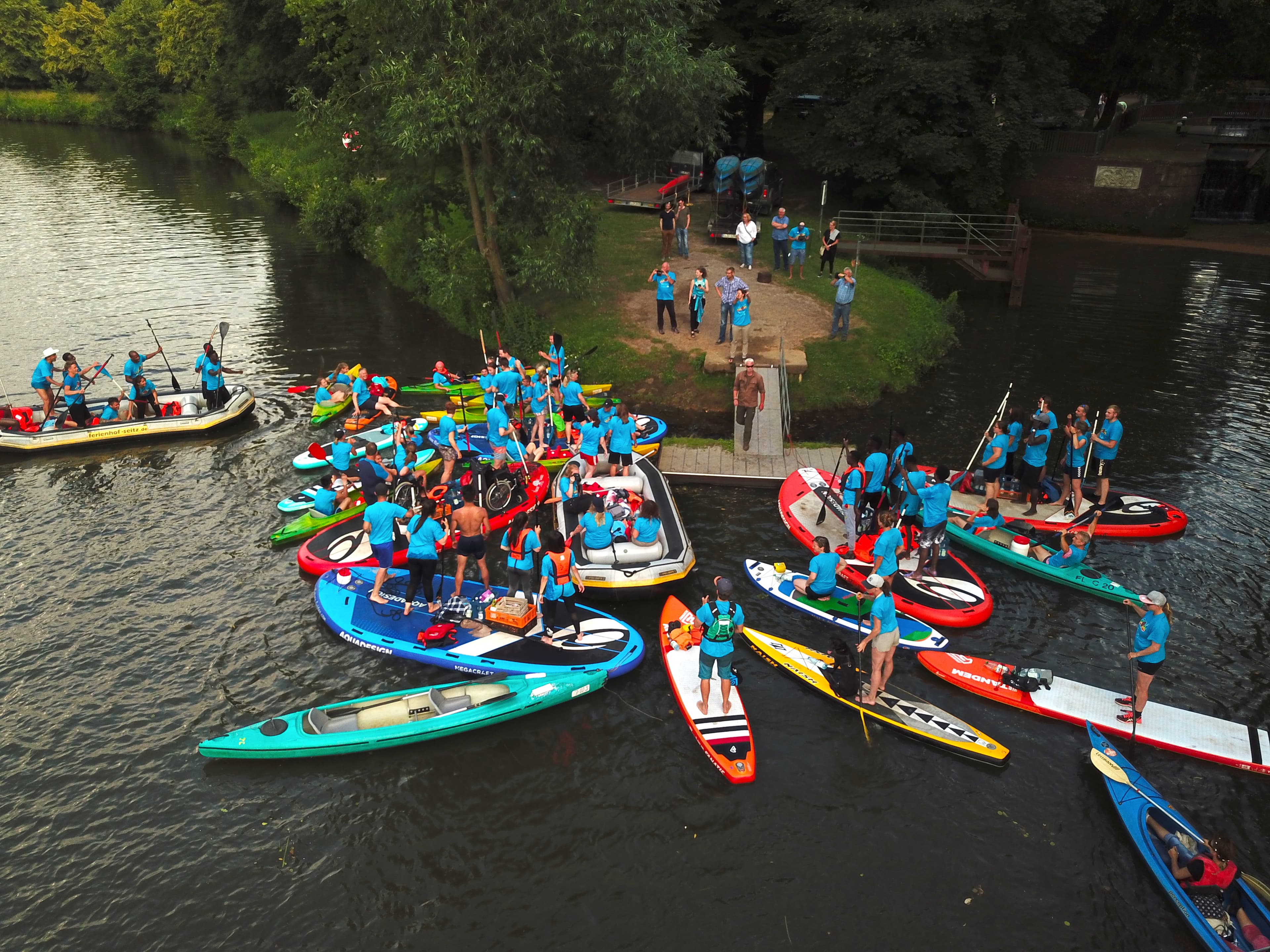 Betriebsausflüge auf dem SUP