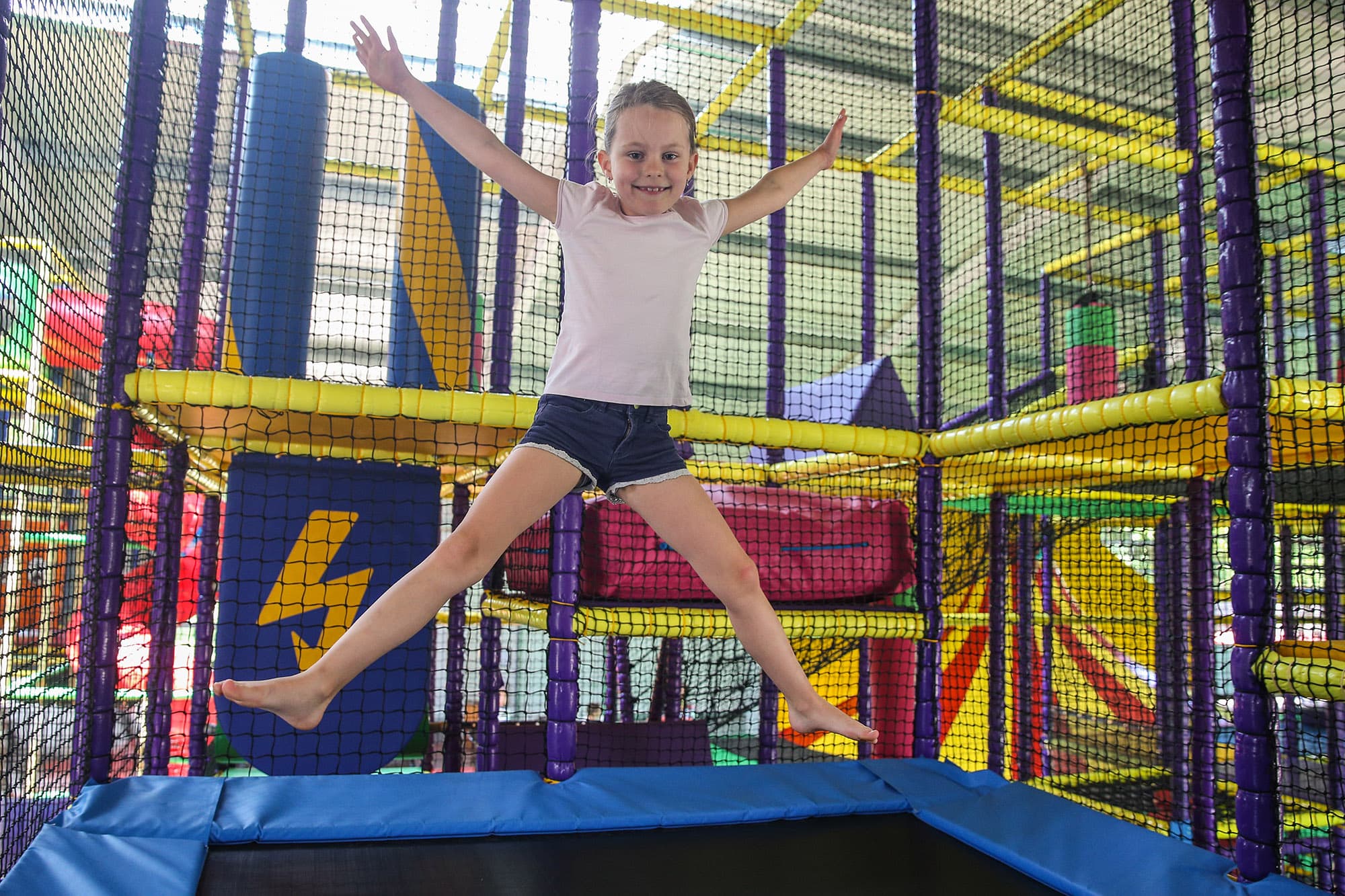 Trampolin springen im Serengeti Park Hodenhagen