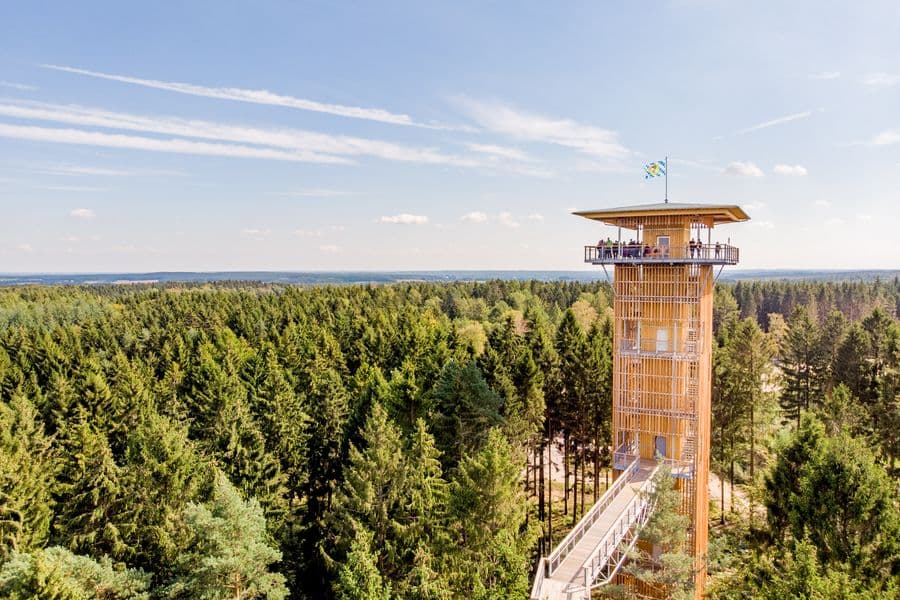 Baumwipfelpfad mit Weitblick über die Lüneburger Heide bis Hamburg
