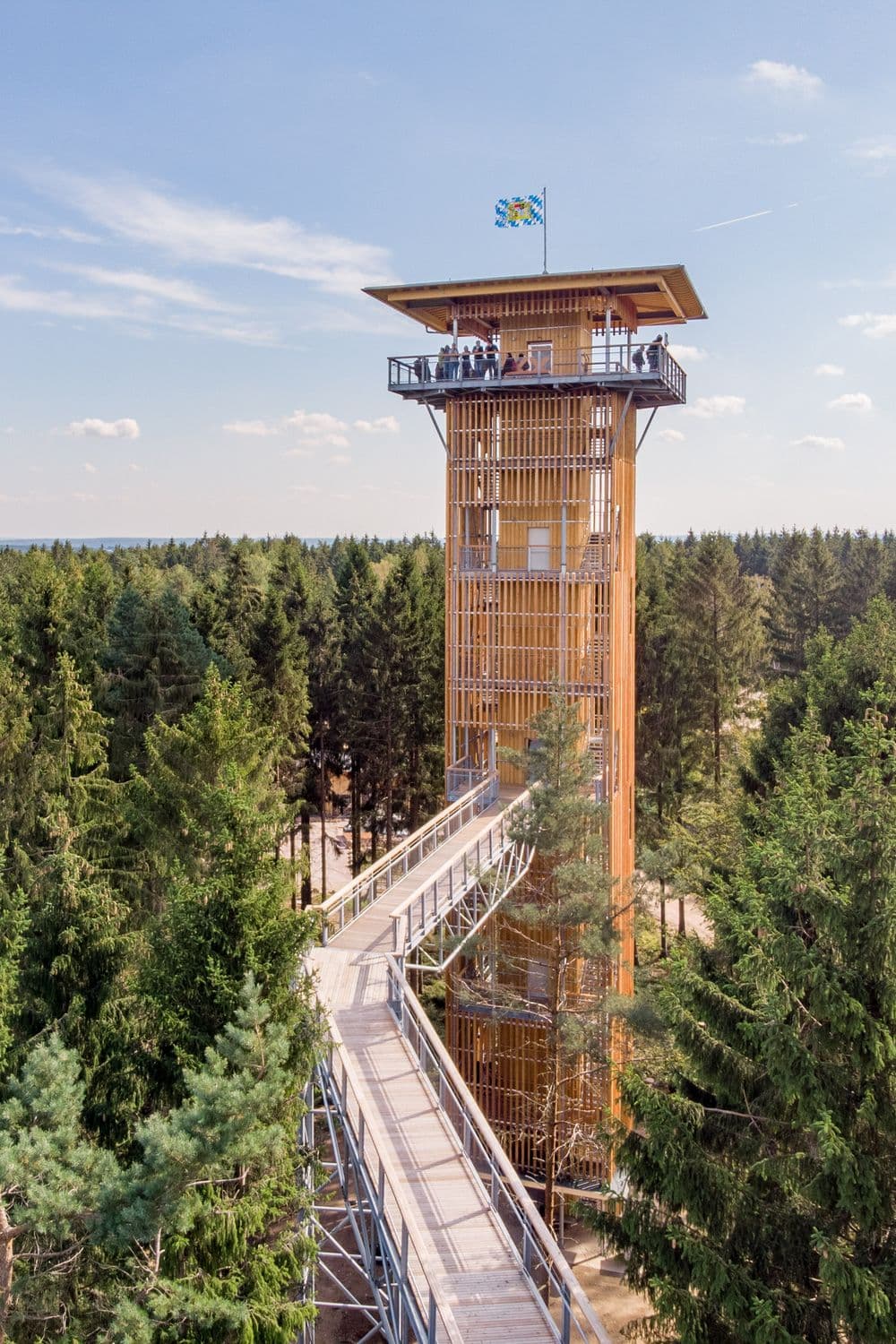 Aussichtsturm des Baumwipfelpfads in der Lüneburger Heide