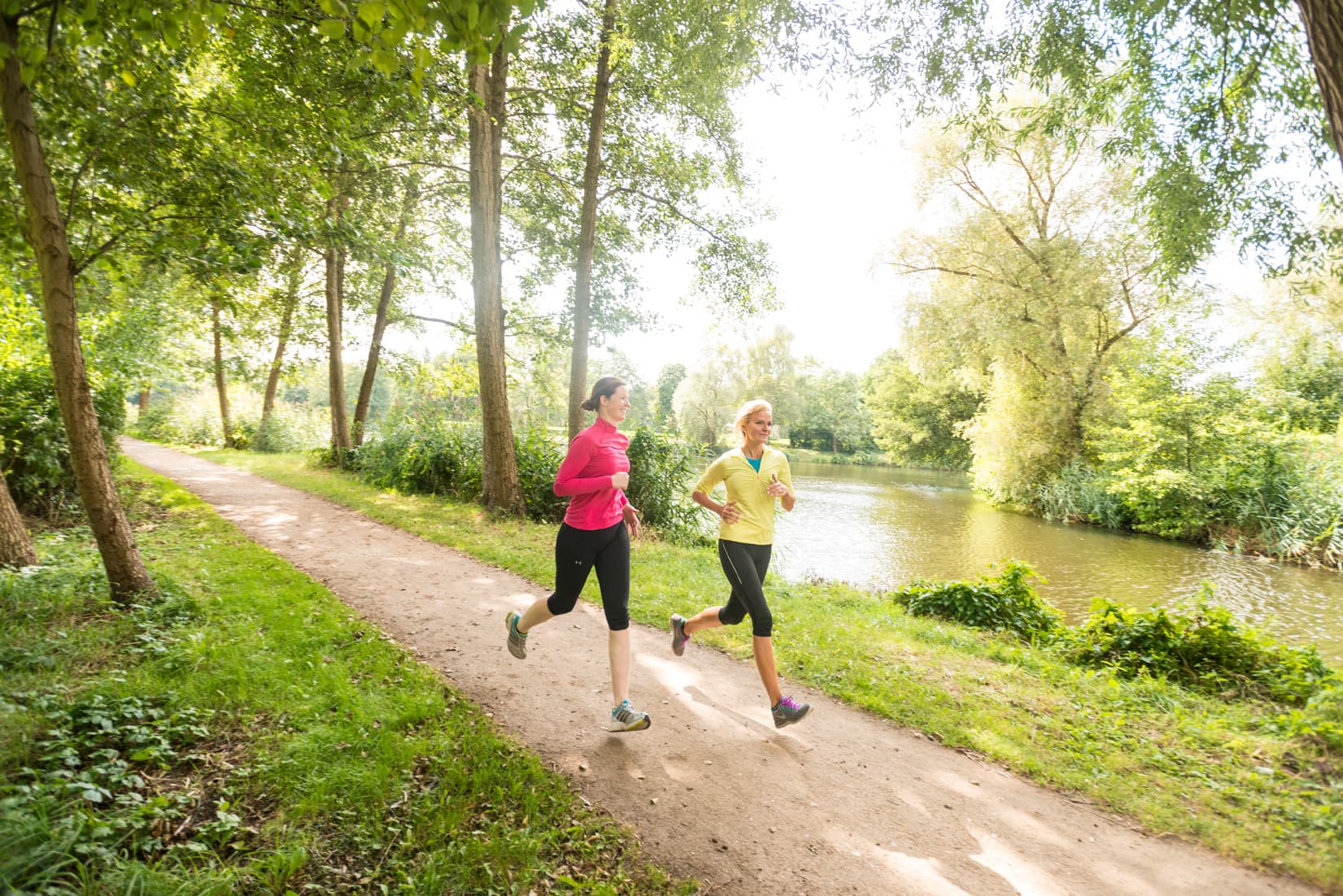 Jogger um den See, Kurpark Bad Bodenteich