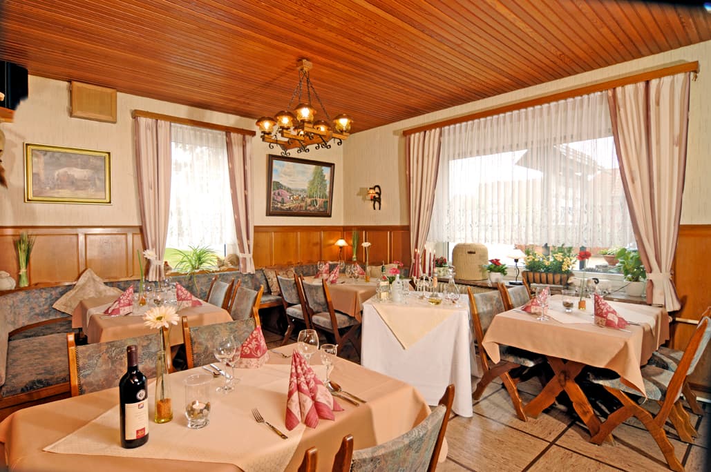 Gastraum in dem Landgasthaus Zum Naturschutzpark in Bispingen