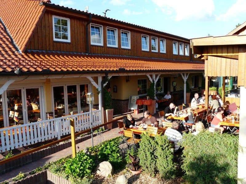 Biergarten auf dem Campingplatz Auf dem Simpel in Soltau