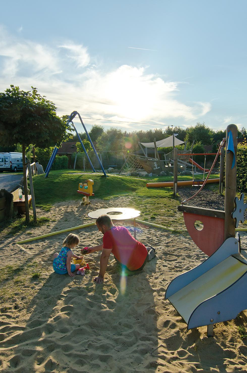Spielplatz auf dem Campingplatz Auf dem Simpel in Soltau