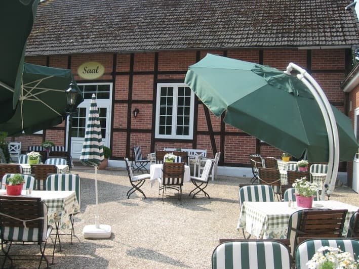 Terrasse Hermannsburg: Restaurant Gänsestuben im Misselhorner Hof