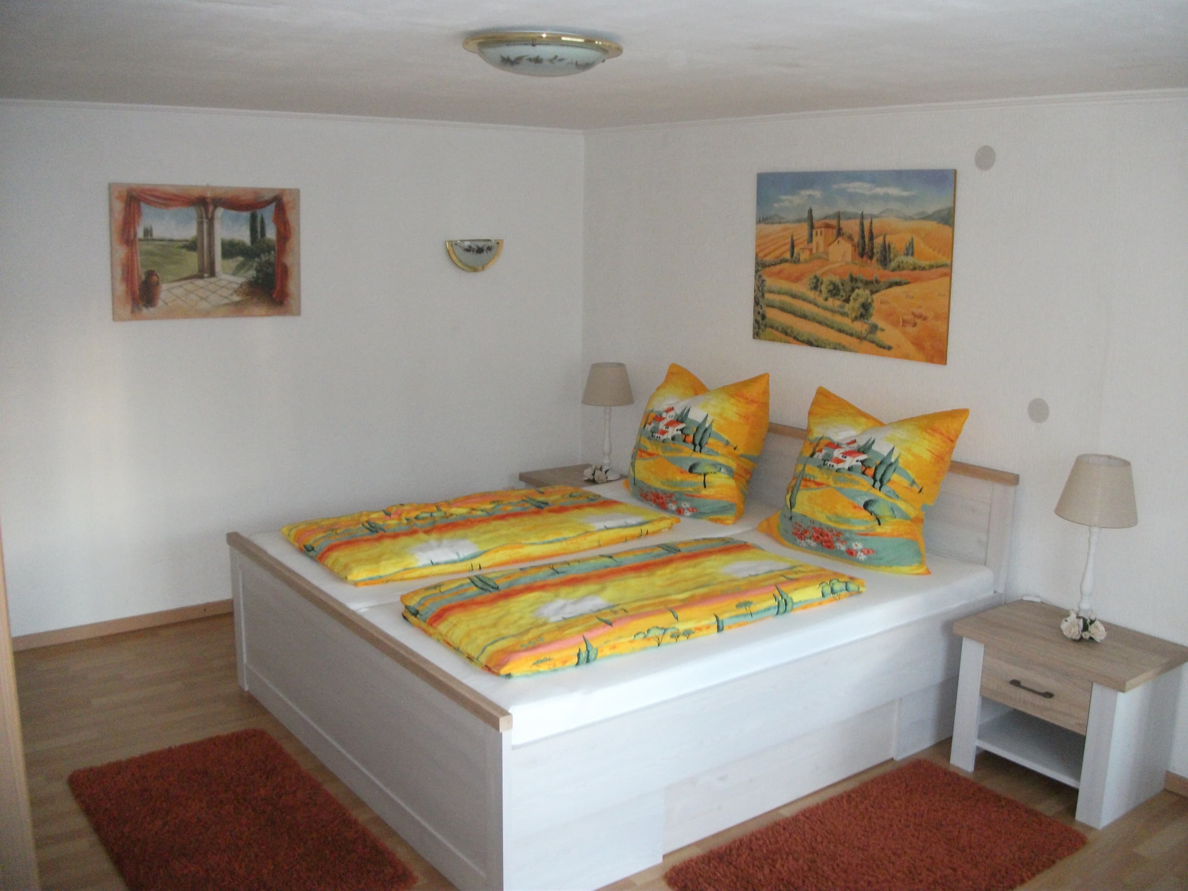 Schlafzimmer in der Ferienwohnung Buchholz-Nordheide/bei Hamburg