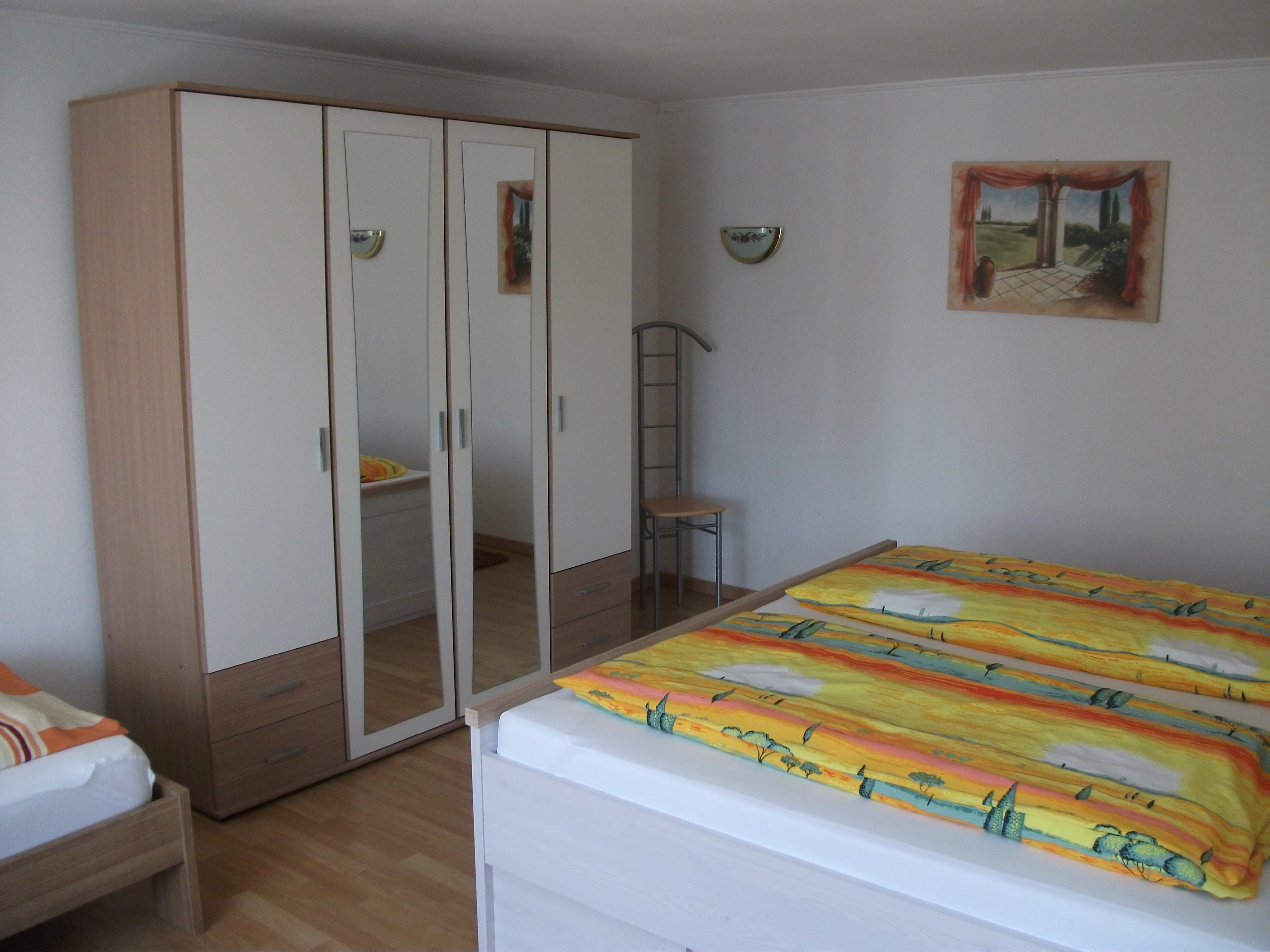 Schlafzimmer in der Ferienwohnung Buchholz-Nordheide/bei Hamburg