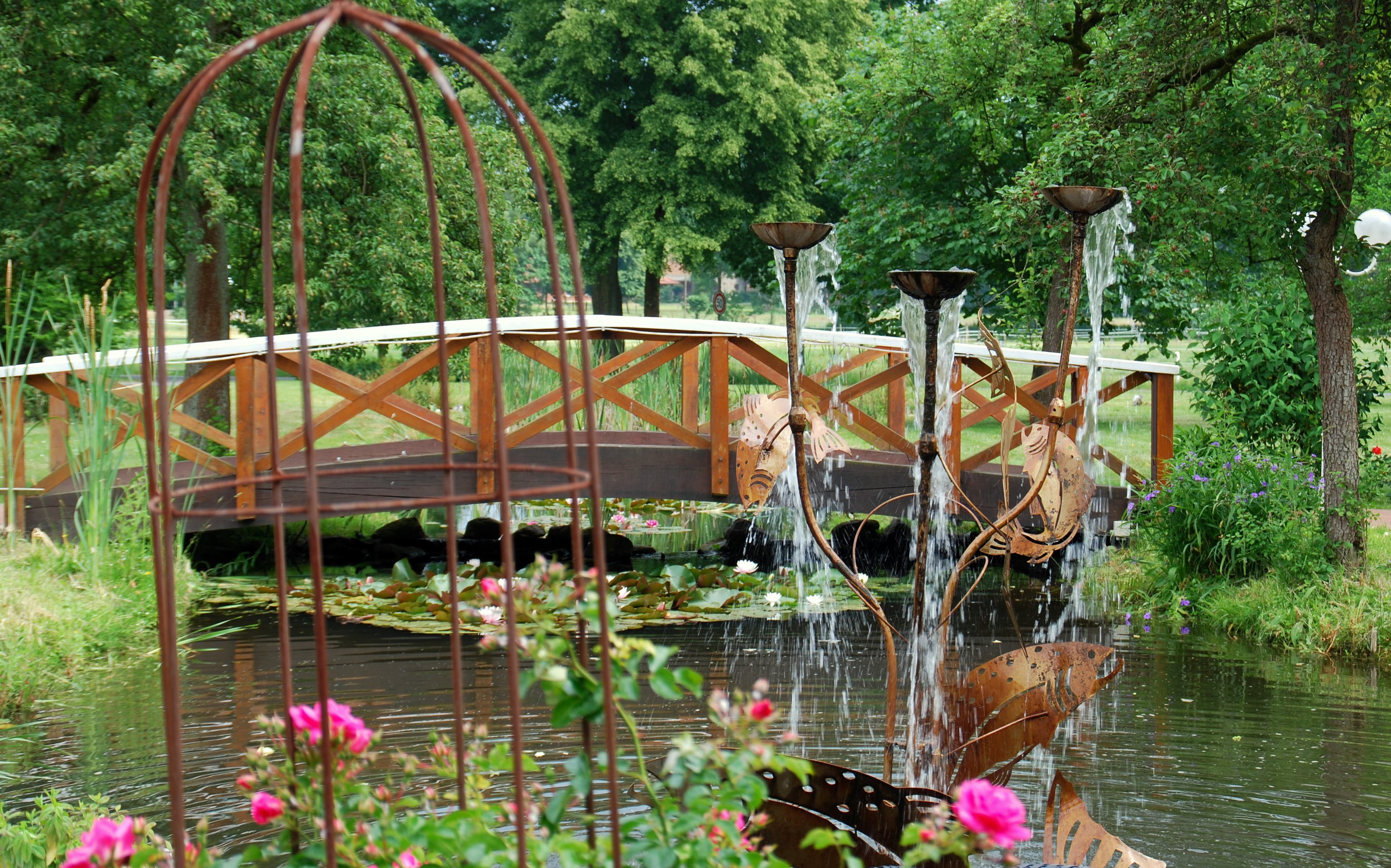 Brunnen Sonnenterasse Ring hotel Forellenhof