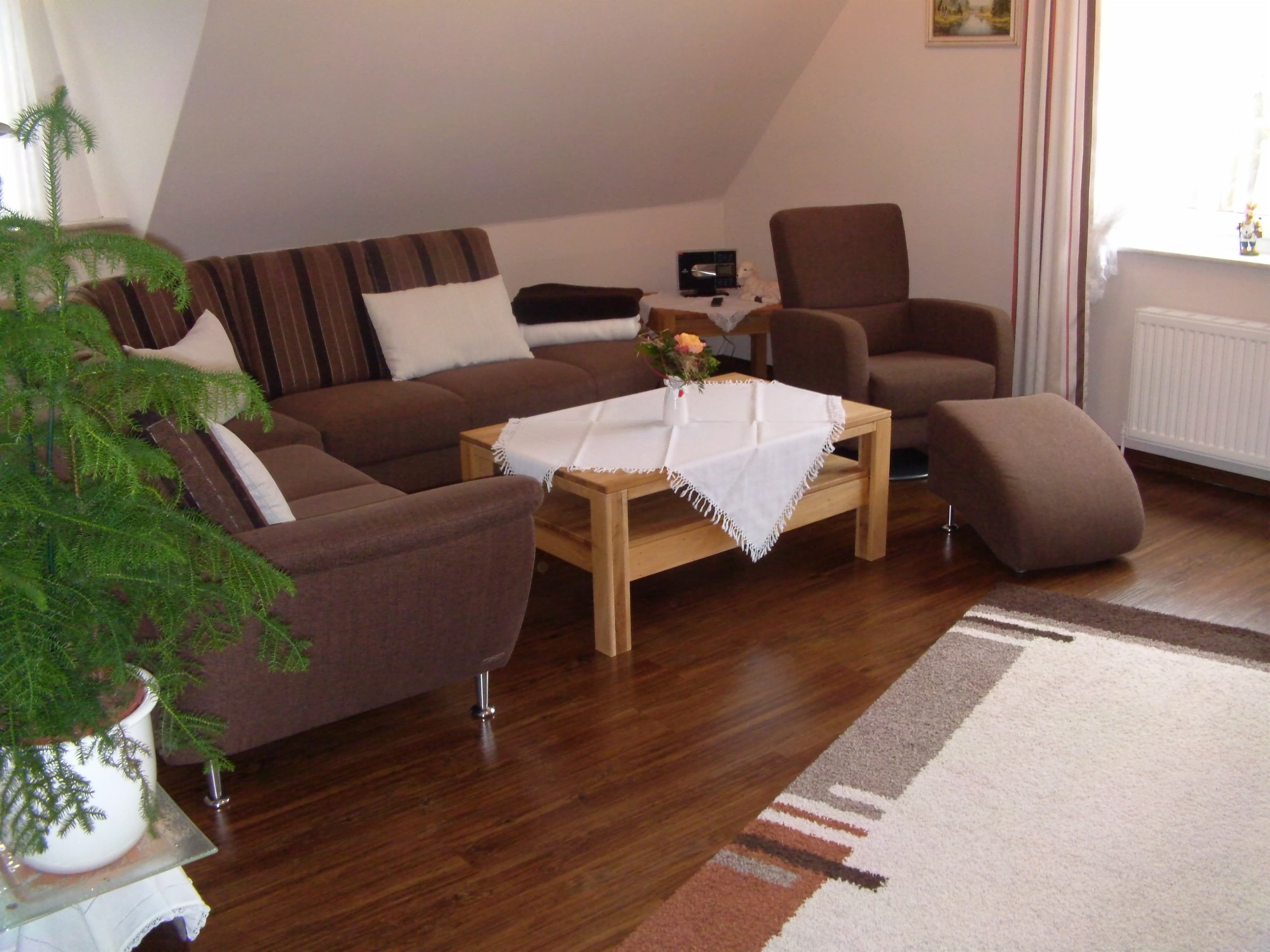 Ferienwohnung Mehrtens Wohnzimmer