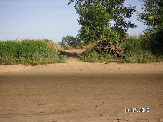 Strand Ferienhaus an der Elbe