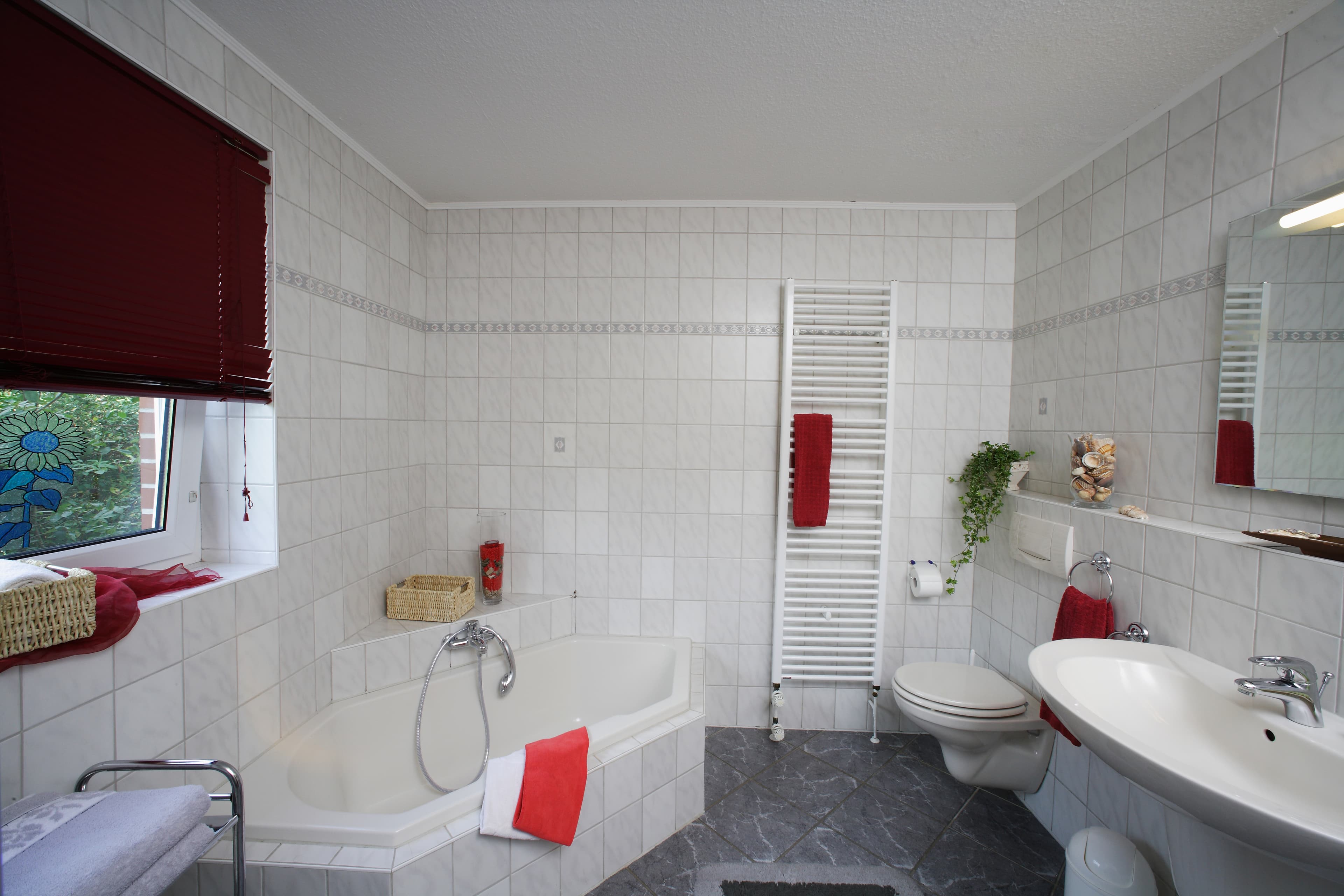 Badezimmer Ferienwohnung Lütthus Lütenshof