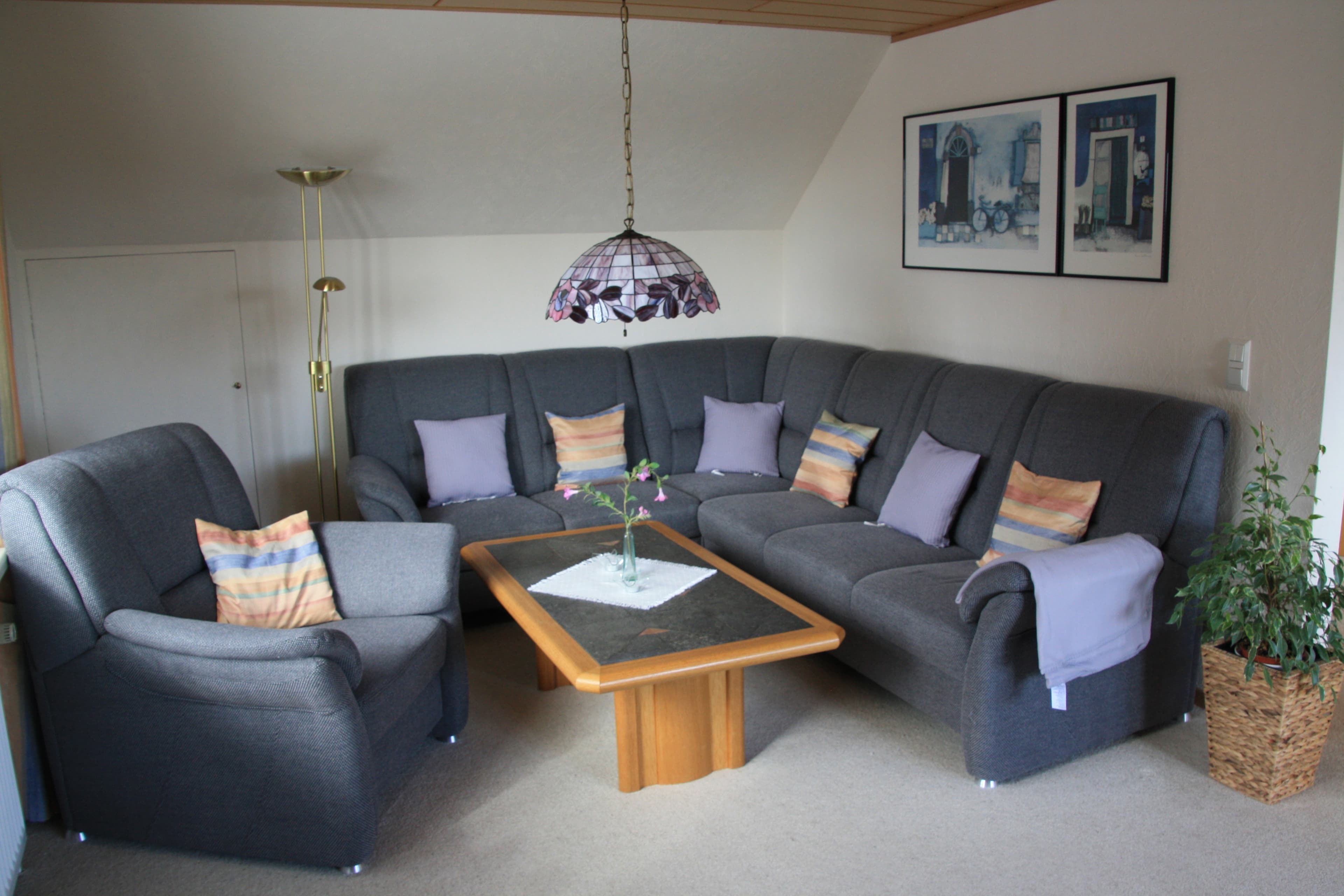 Wohnzimmer in der Ferienwohnung Katzan in Ebstorf