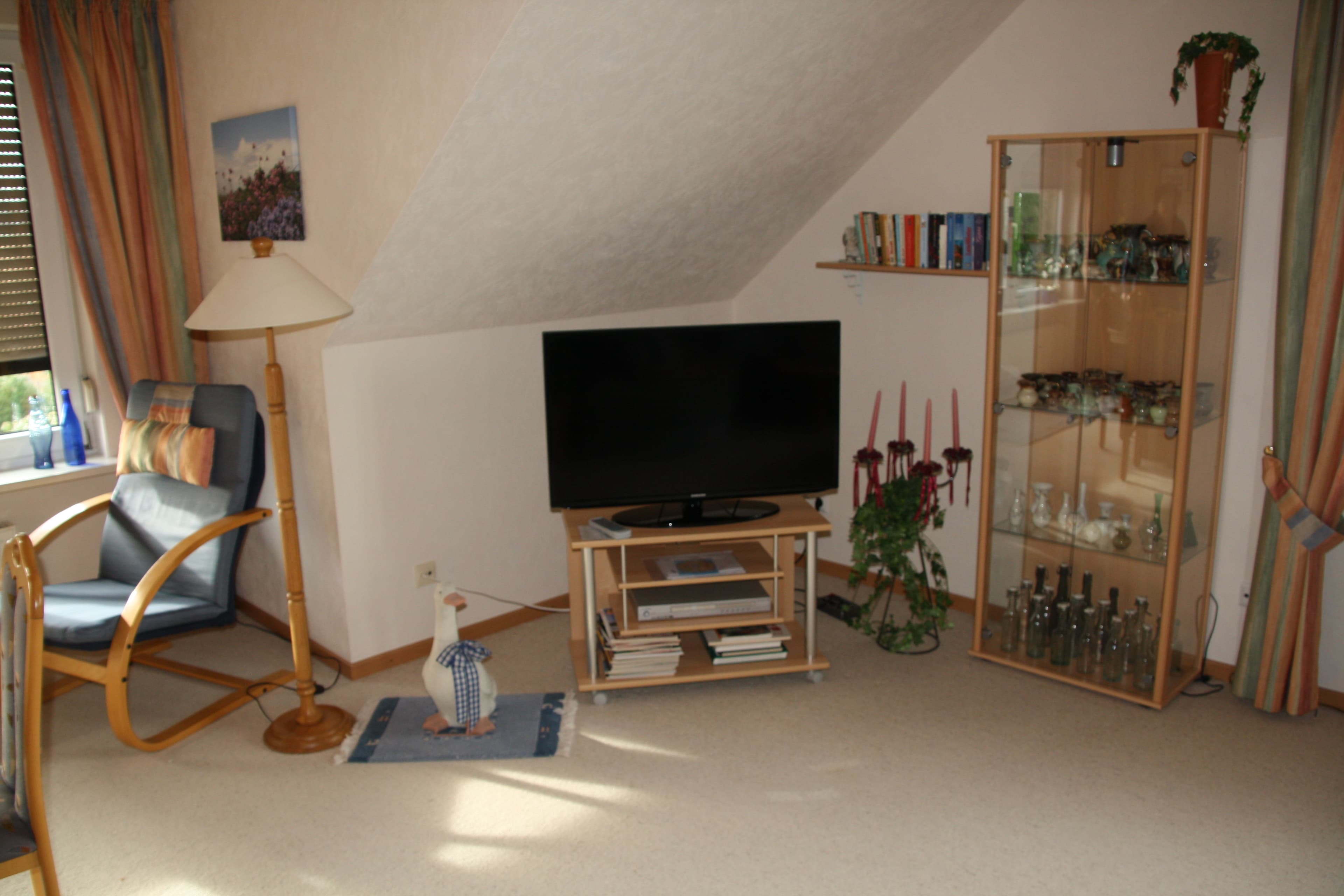 Wohnzimmer in der Ferienwohnung Katzan in Ebstorf