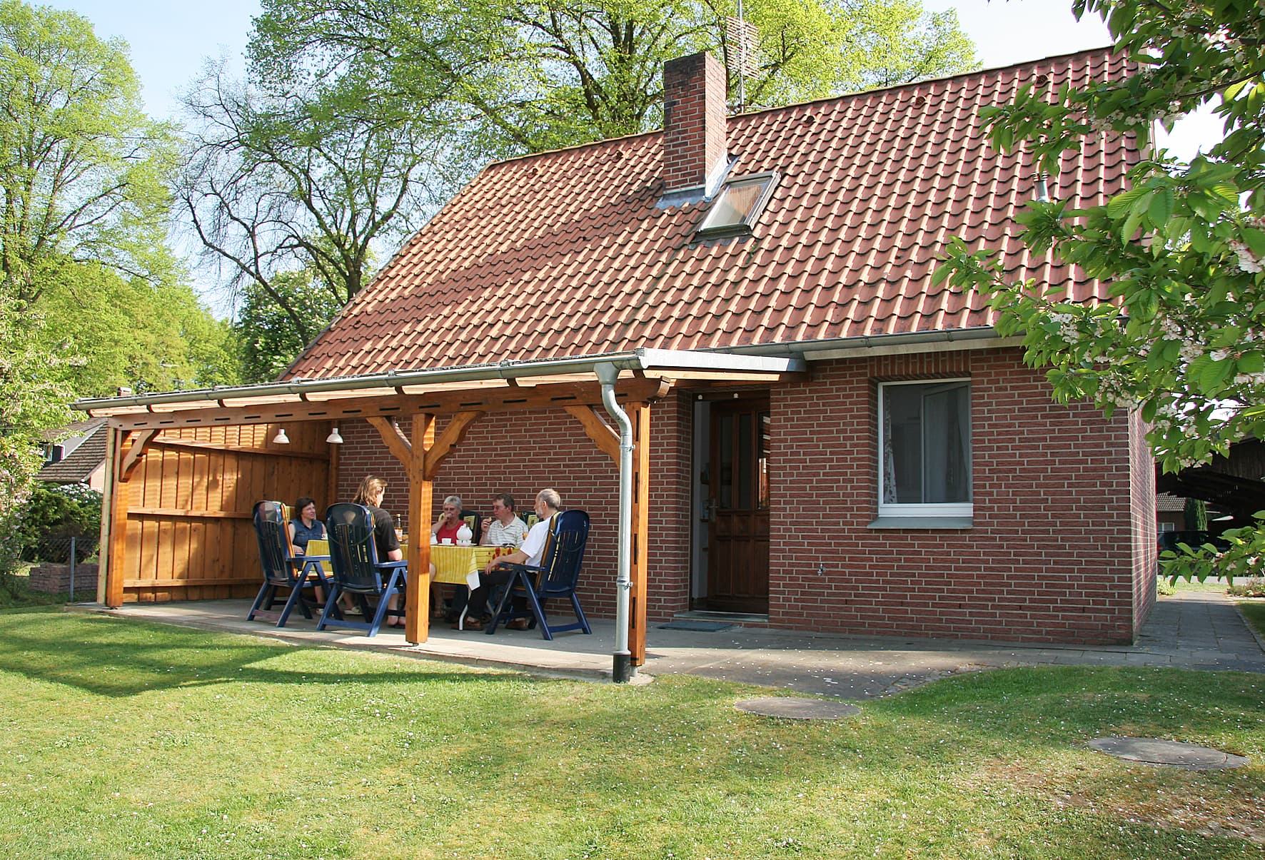 Terrasse Ferienhaus Löwe