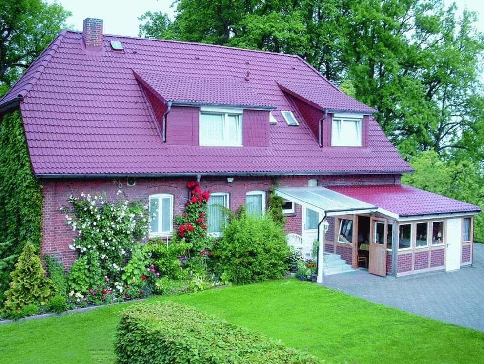 Außenansicht der Pension Benecke in Egestorf