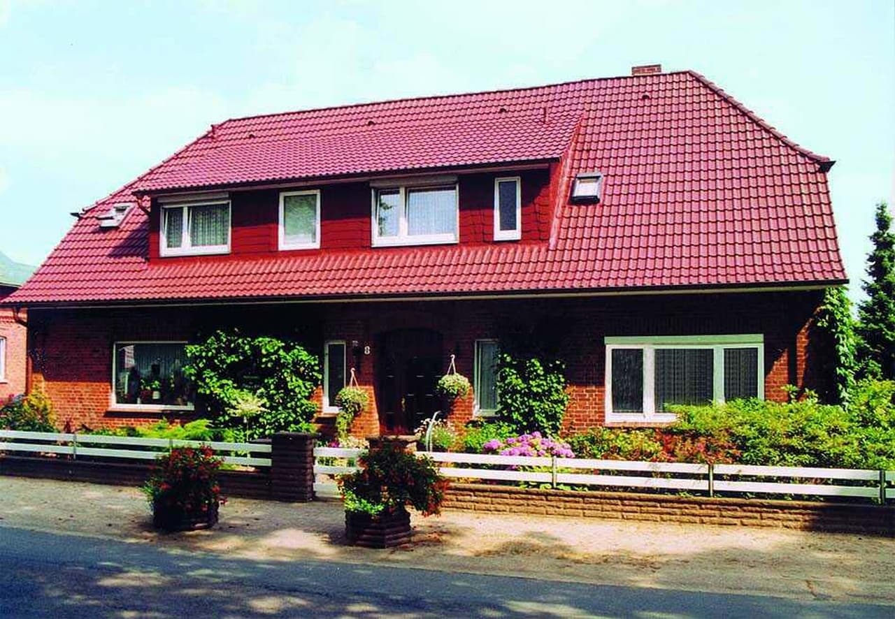 Außenansicht der Pension Benecke in Egestorf