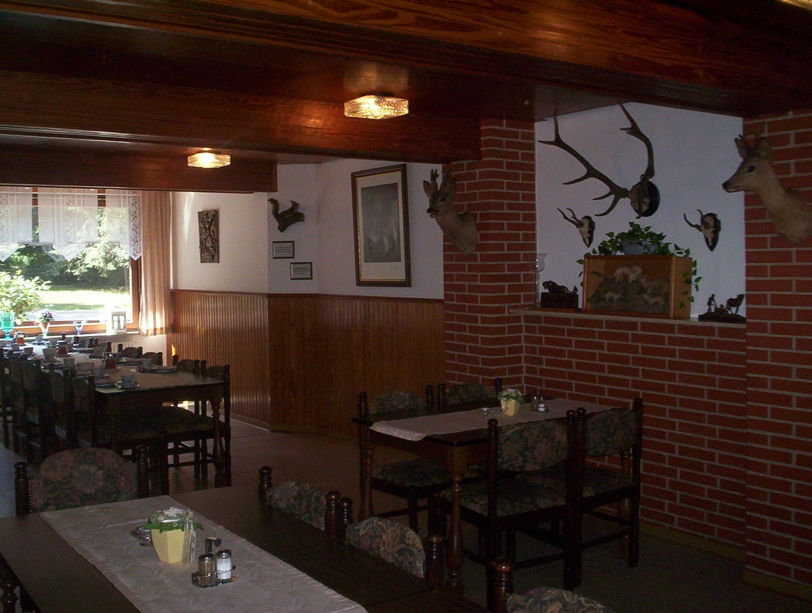 Frühstücksraum in der Gasthaus-Pension "Im Rehwinkel" in Soltau