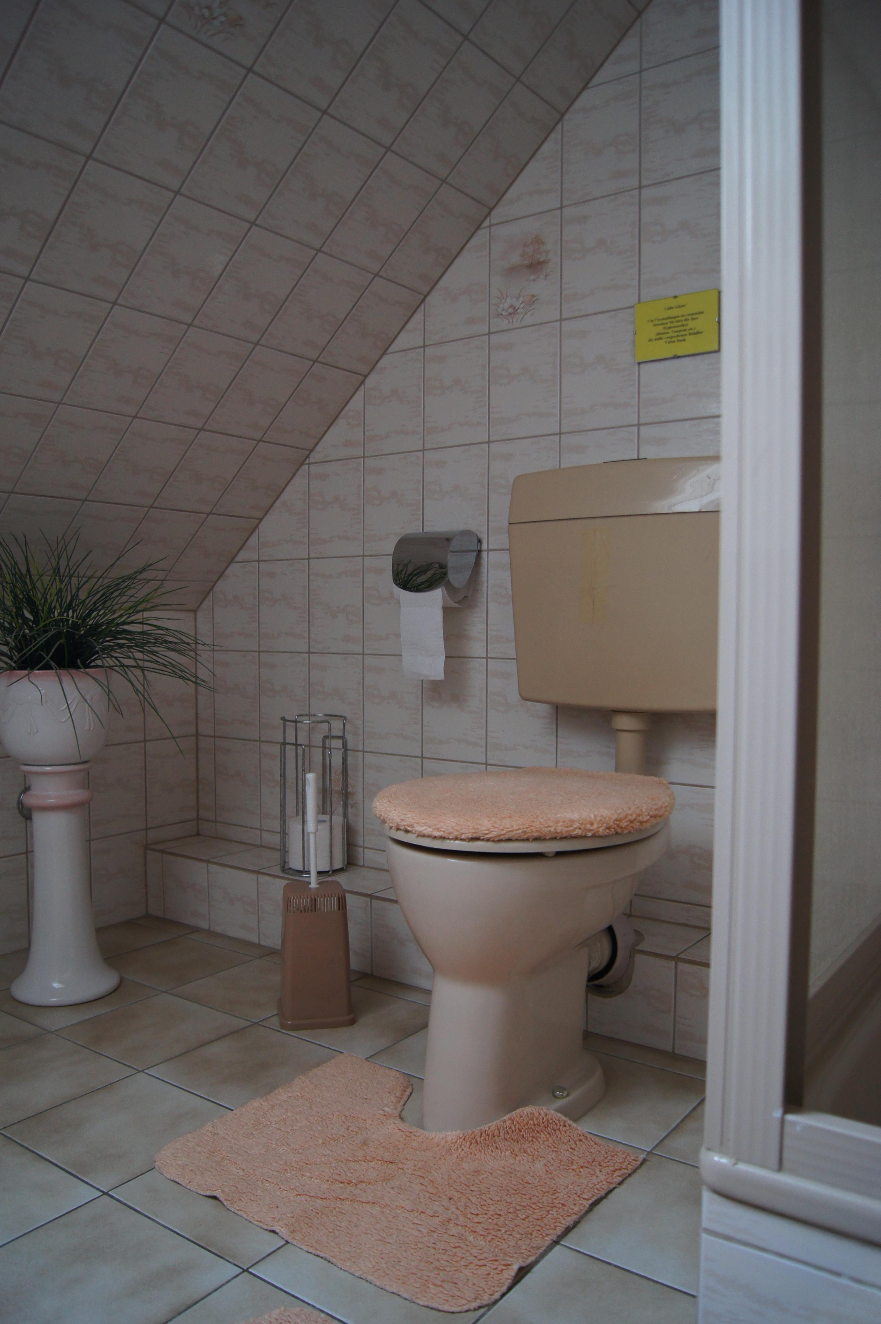 Bad mit Dusche und WC Privatzimmer Wittenberg