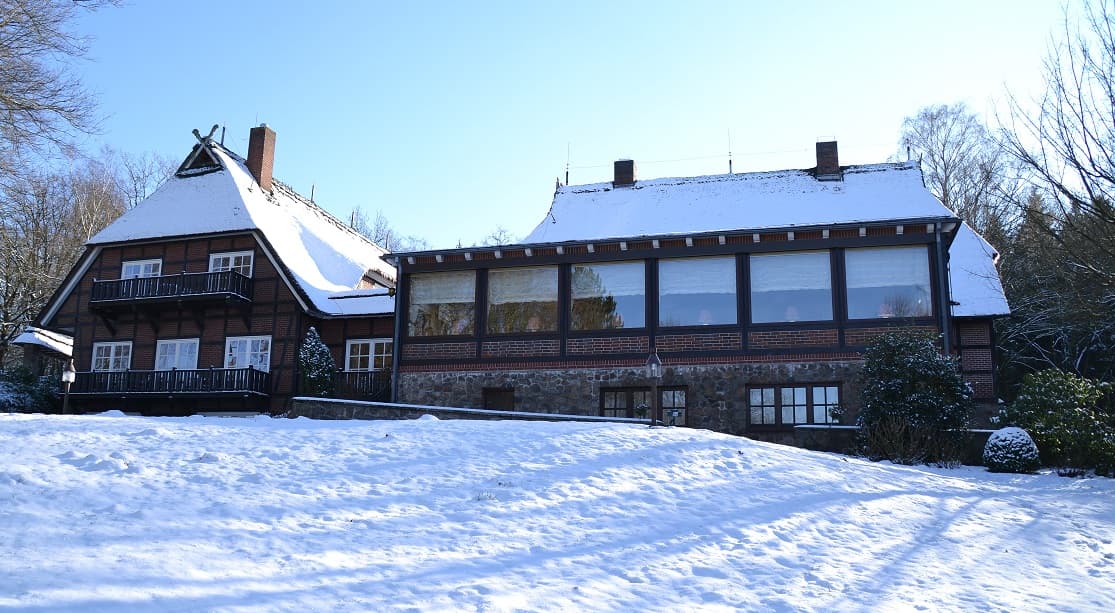 Winteransicht, Landhaus Höpen, Schneverdingen