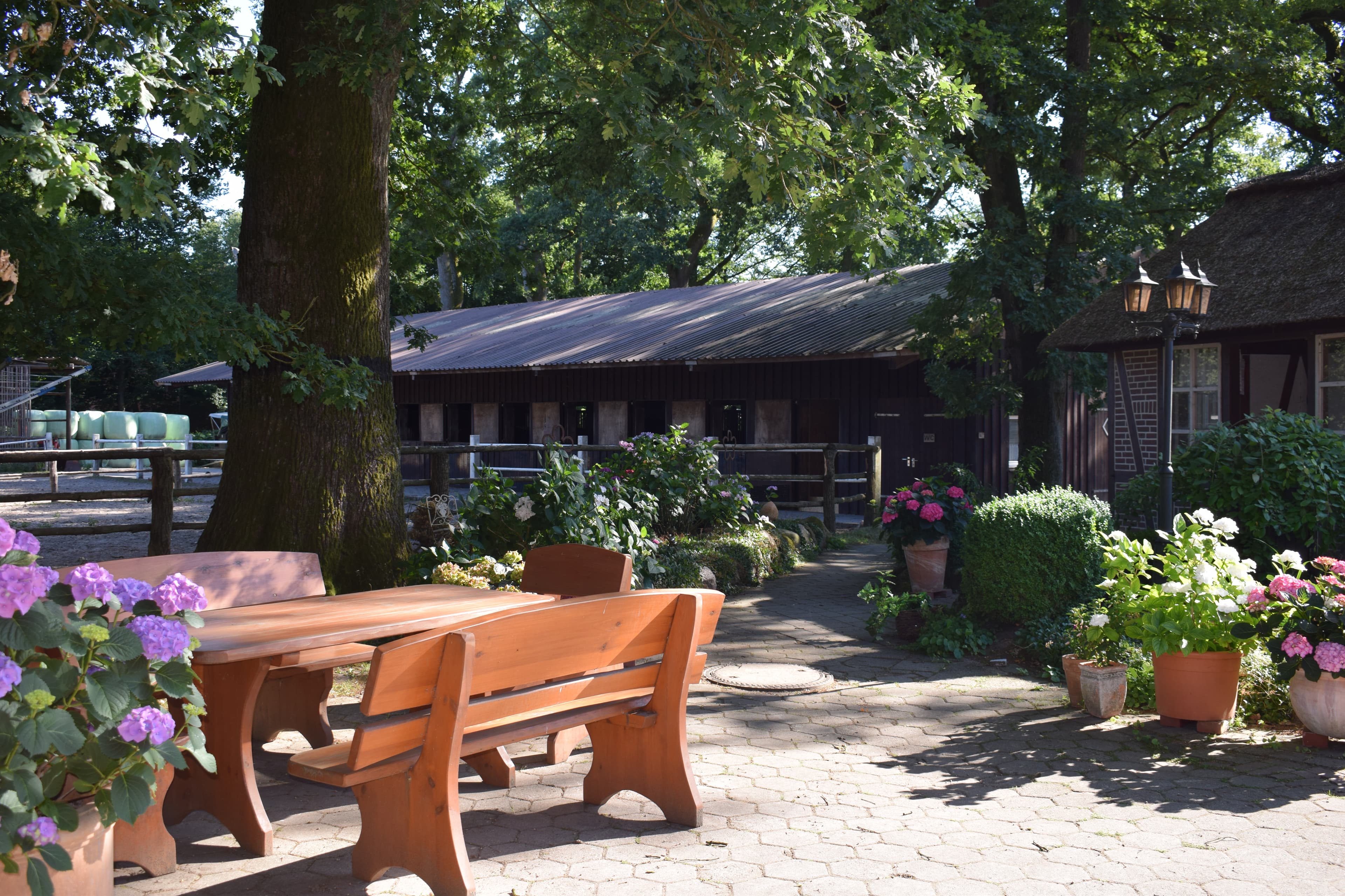 Außenbereich der Ferienwohnung Garbers-Hof in Undeloh